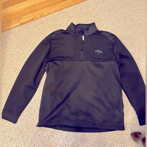 Callaway 1/4 zip black pullover fleece - golf shirt